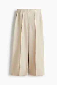Wide-Leg Ankle-Length Pants