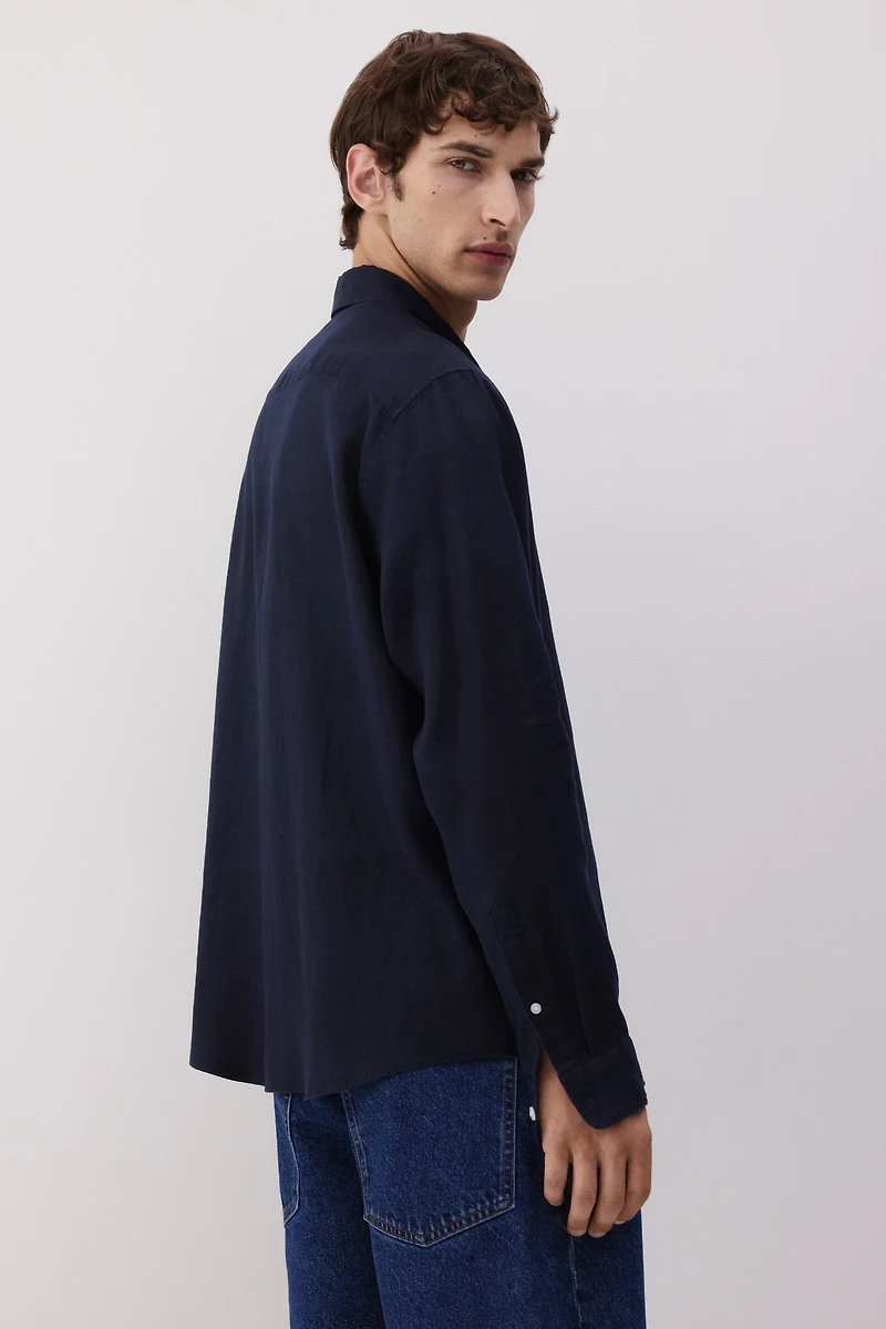 Regular-Fit Linen Shirt