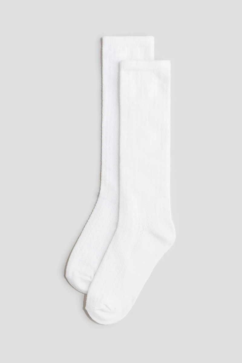 4-pack Pointelle-knit Socks