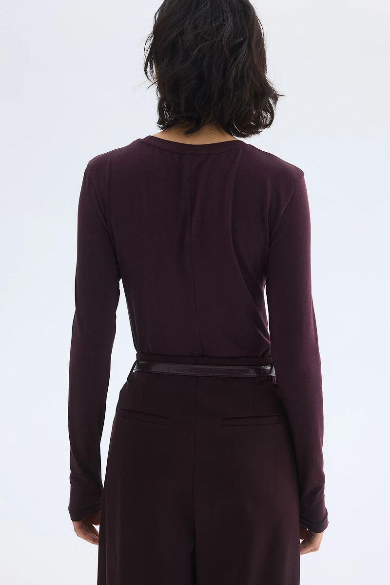Long-Sleeved Jersey Top