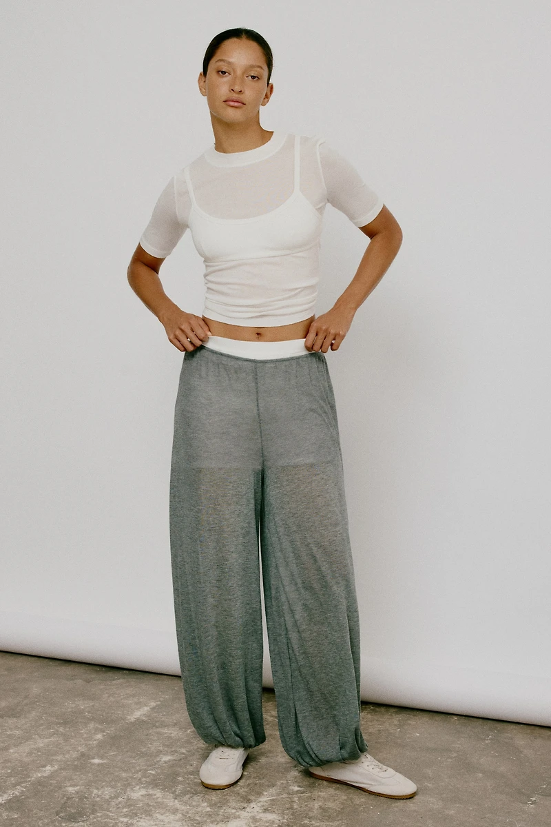 Pantalon ballon en tricot