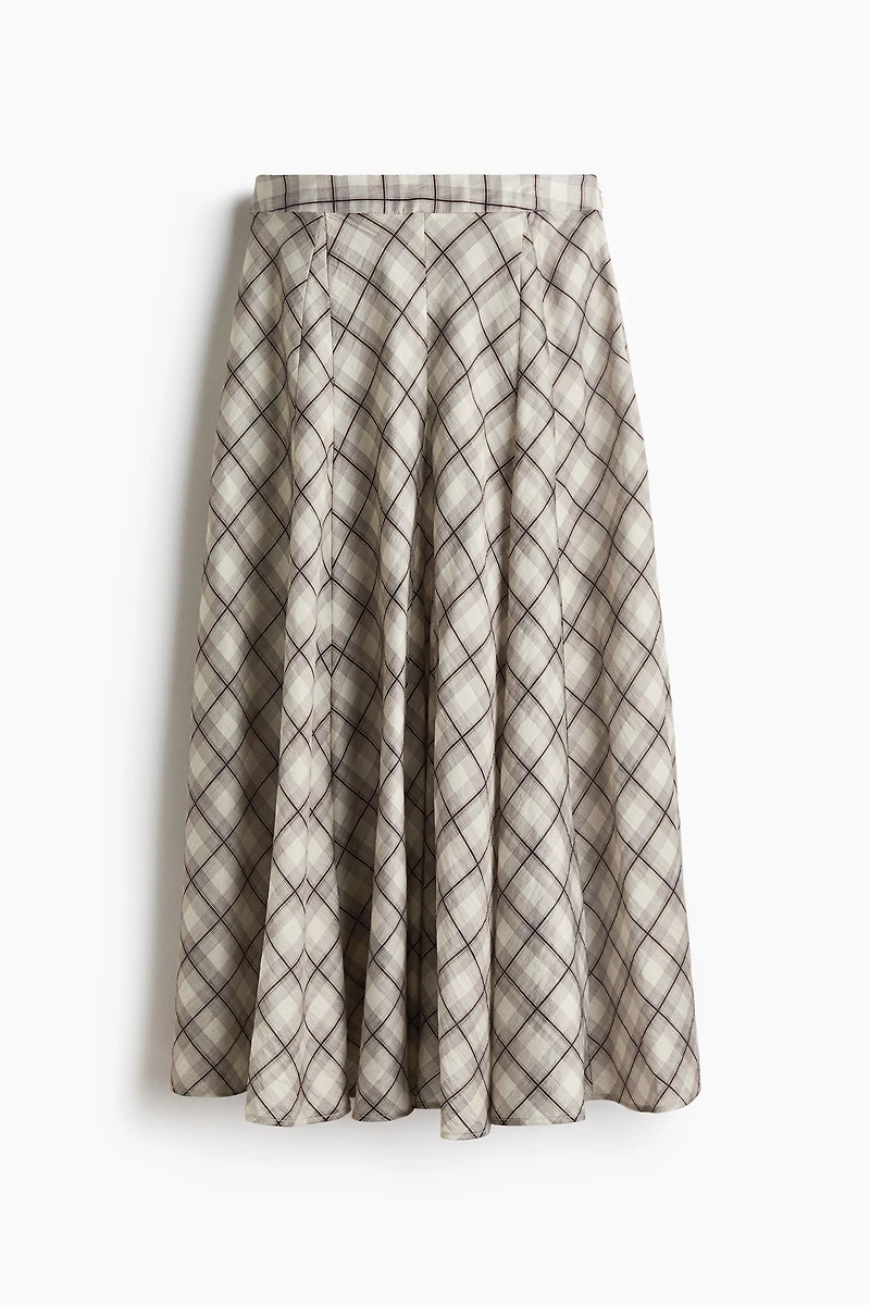 Skirt with Godet Pleats