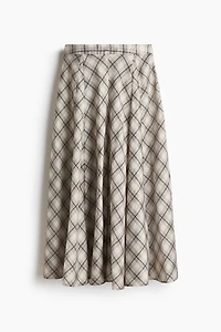 Skirt with Godet Pleats