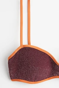 Haut de maillot coussiné scintillant