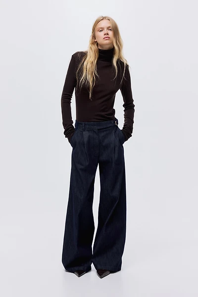 Jean ample taille haute