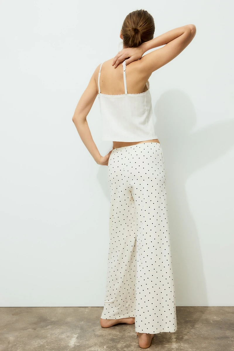 Cotton-Blend Pajama Pants