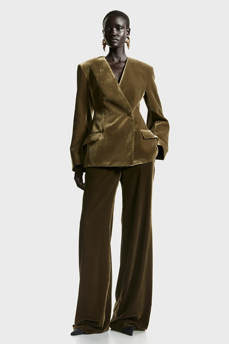 Bootcut Velvet Pants