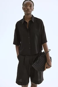 Linen-Blend Shirt