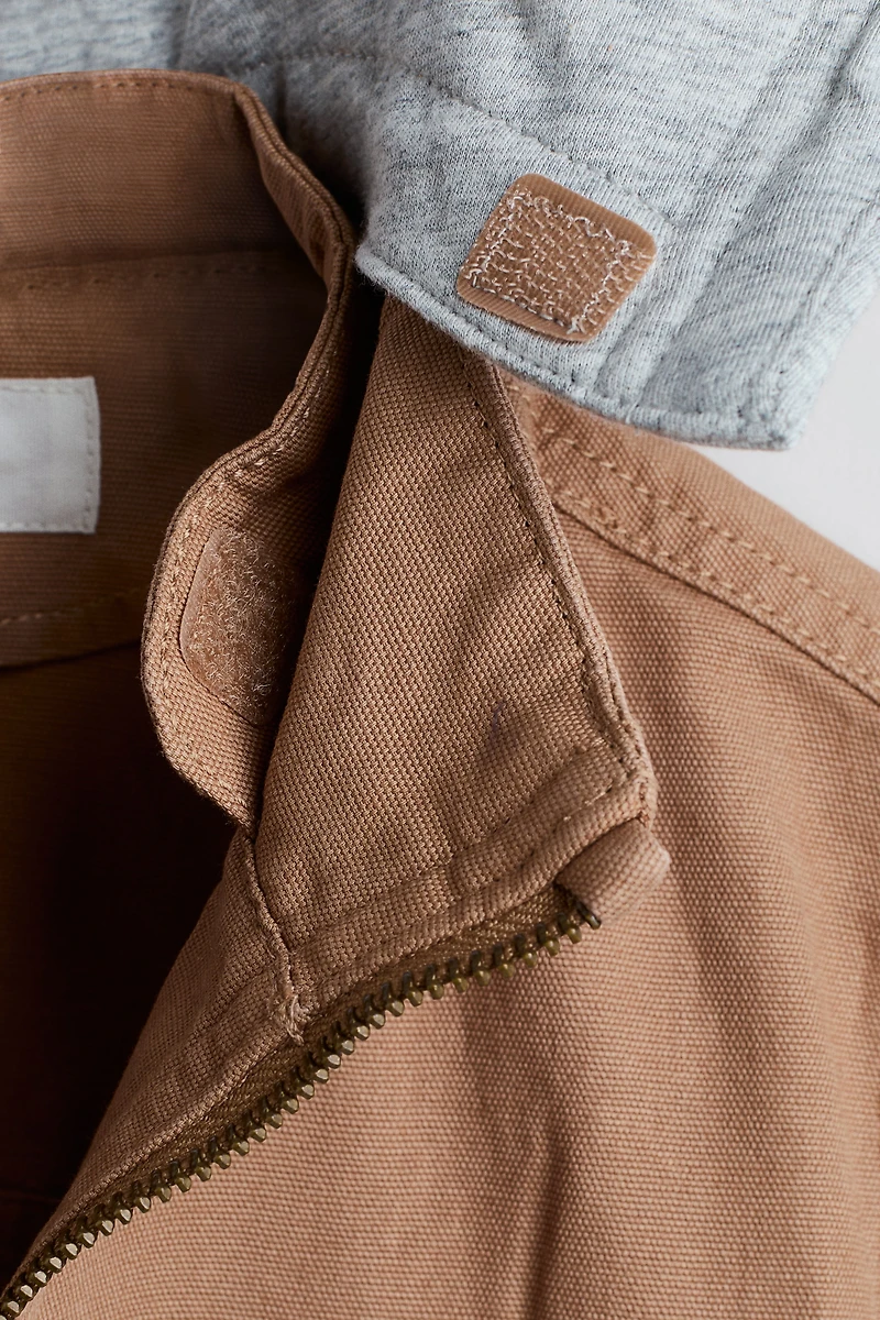 Veste à capuche en toile