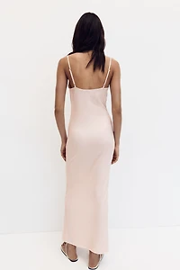 Cowl-Neck Slip Dress