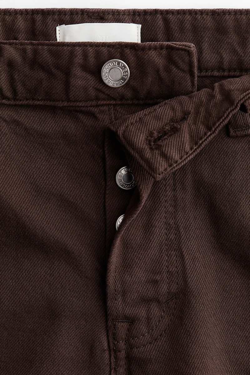 Raw-Edge Denim Shorts
