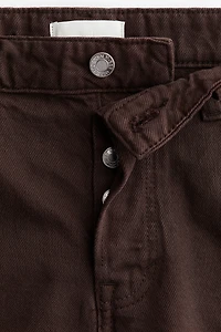 Raw-Edge Denim Shorts