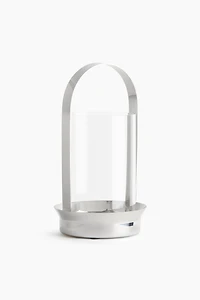 Small Glass Hurricane Candle Holder