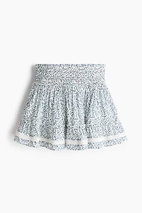 Tiered Viscose-Blend Skirt