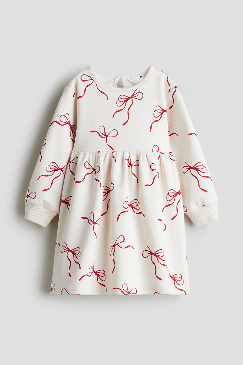 Robe en molleton imprimé