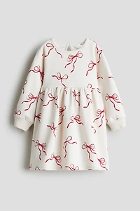 Robe en molleton imprimé