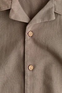 Linen-Blend Resort Shirt