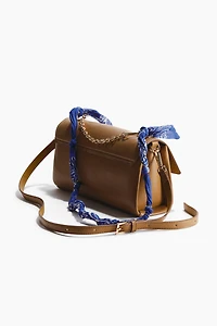 Scarf-Detail Crossbody Bag