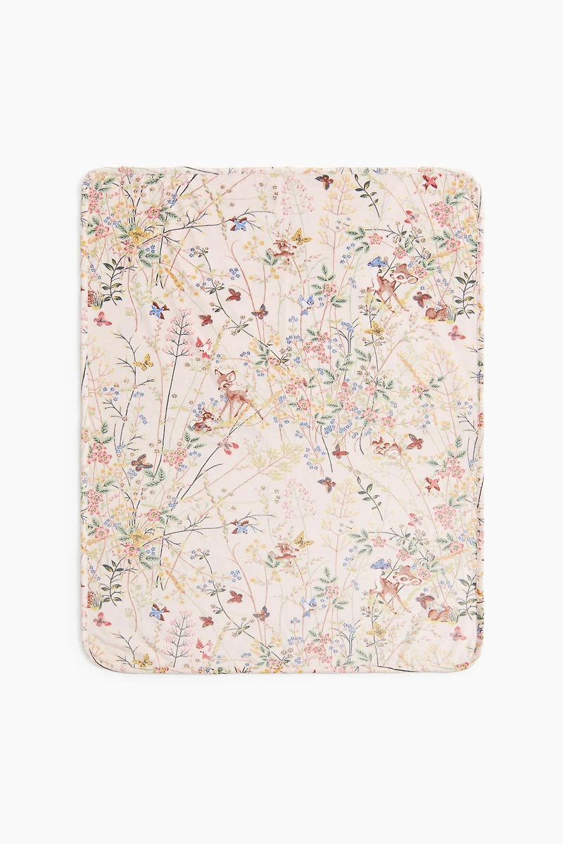 Patterned Velour Baby Blanket