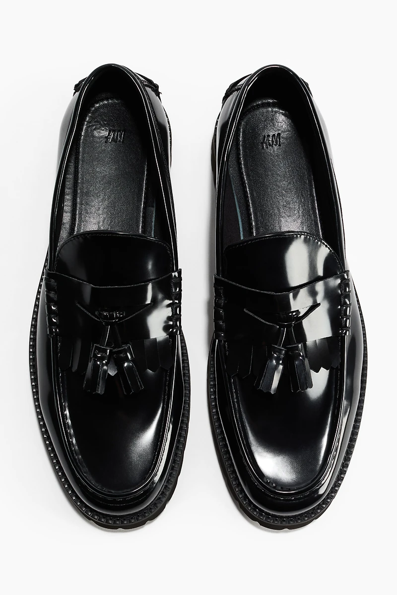 Chunky Tasseled Penny Loafers