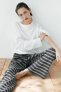 Pantalon en coton mélangé