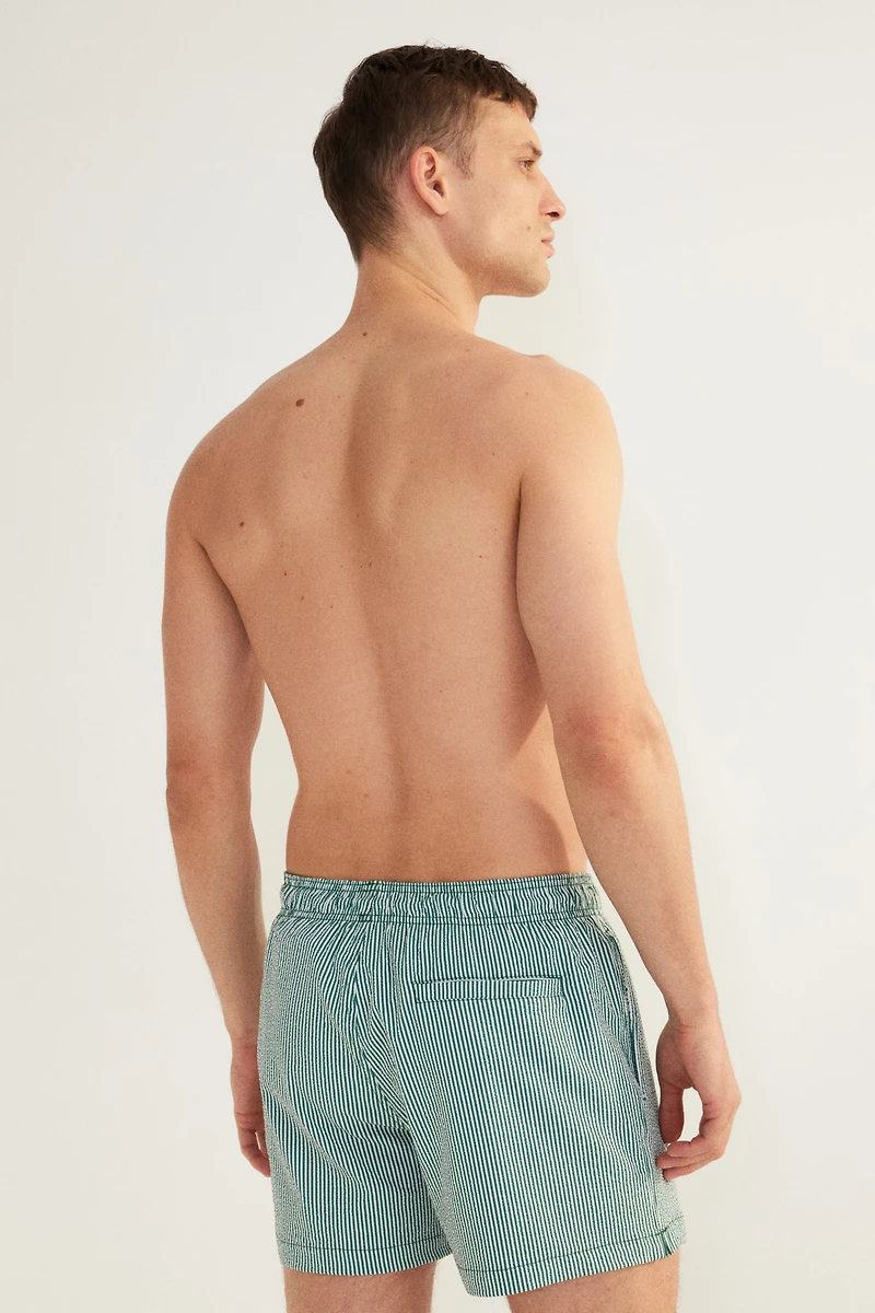 Seersucker Swim Shorts