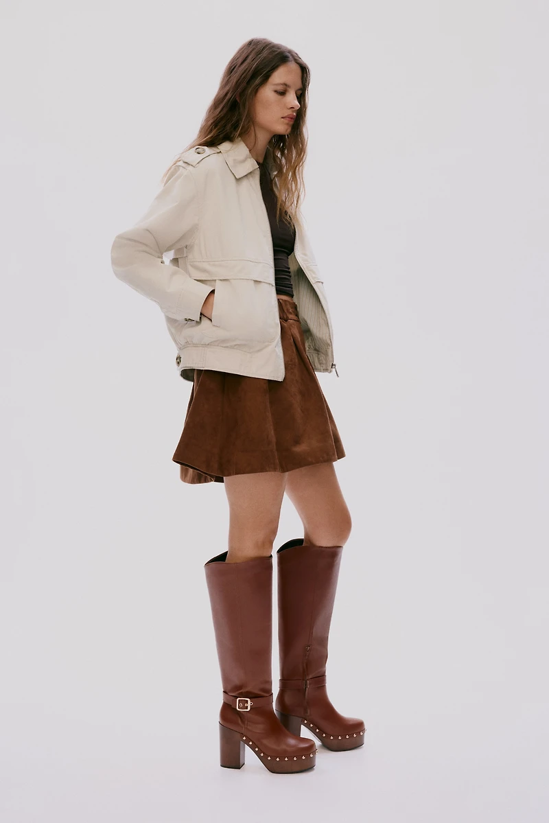 Twill Jacket with Collar