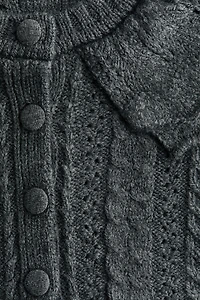 Gilet en maille torsadée avec col