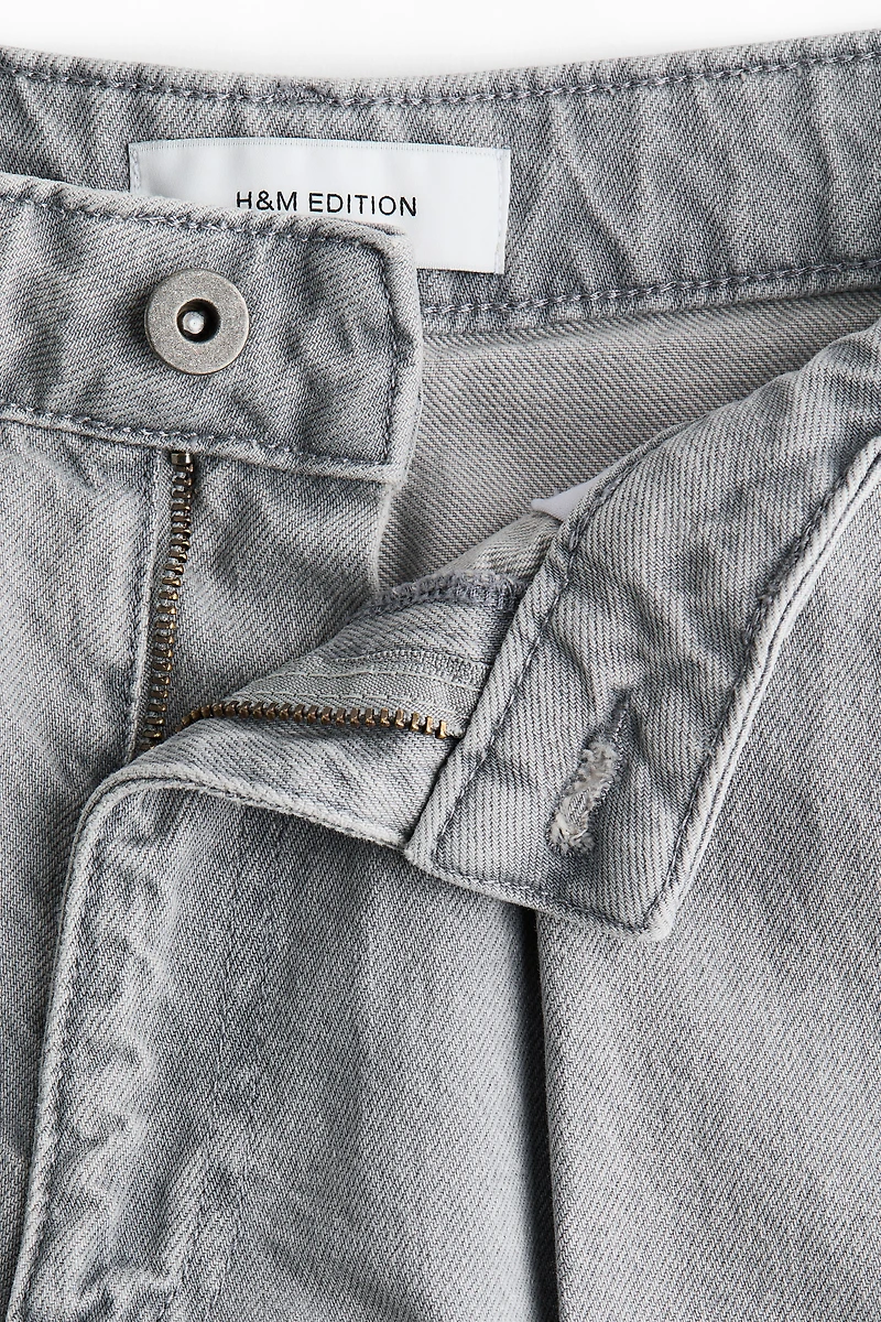 Barrel Leg Regular Waist Jeans