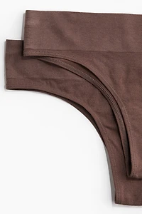 2-Pack Seamless Brazilian Briefs
