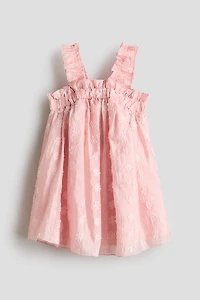 Robe jacquard volantée