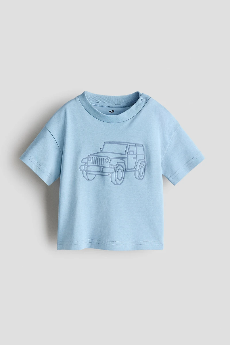 T-Shirt with Printed Motif