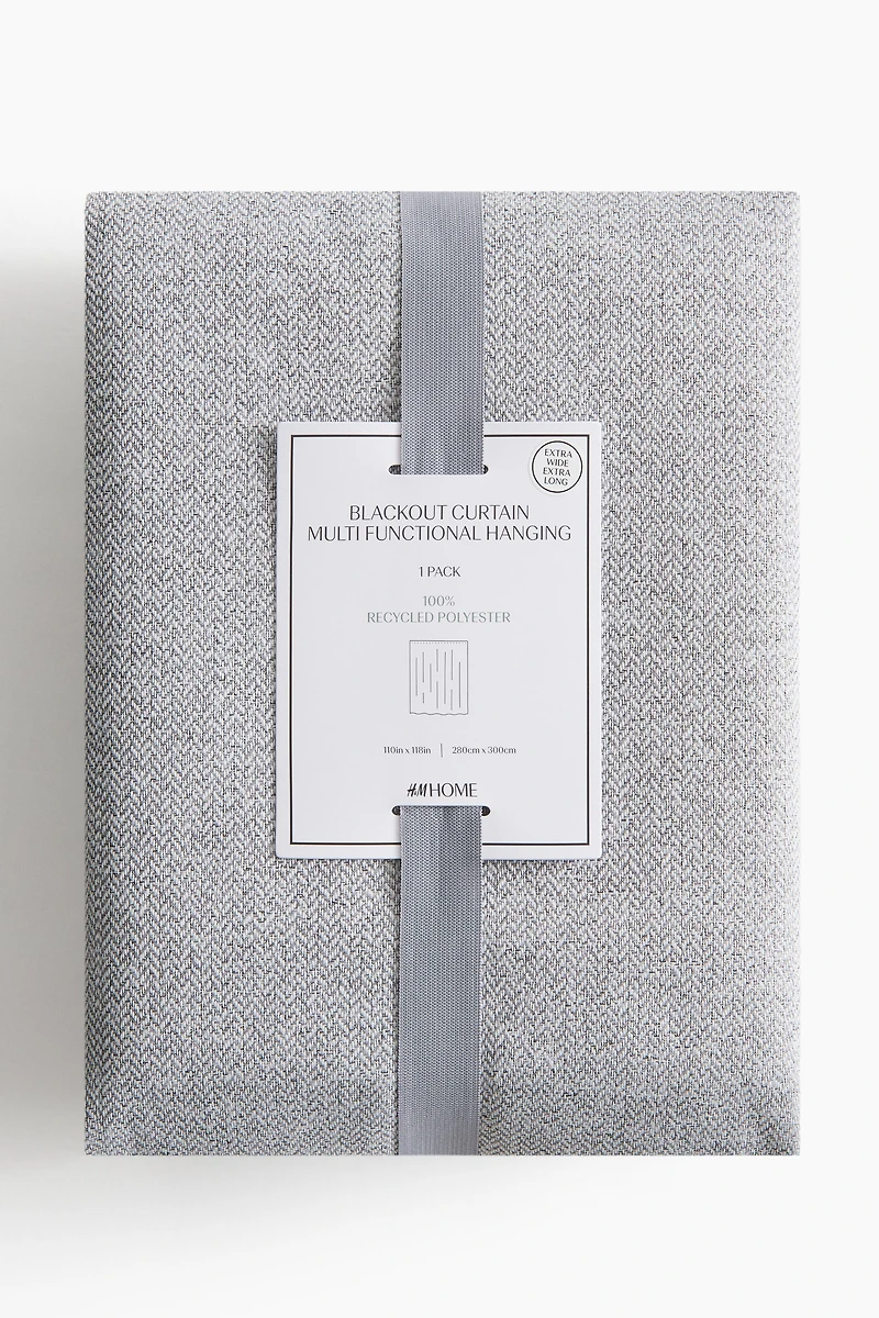 Single-Pack Wide Long Blackout Curtain Panel