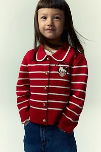 Cardigan en tricot avec détail brodé