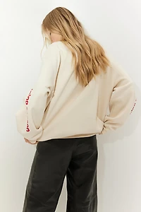 Oversized Printed Sweatshirt