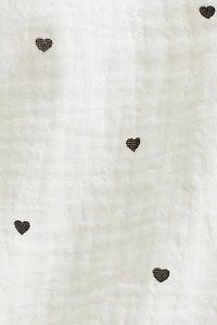 Patterned Muslin Blouse
