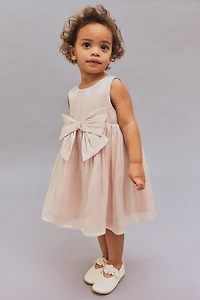 Bow-Detail Organza Dress