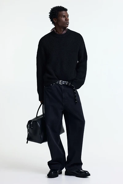 Chandail ample en tricot côtelé