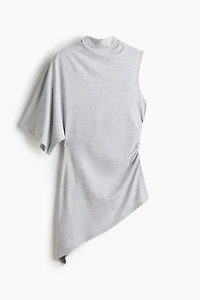 Haut asymétrique avec col cheminée