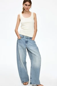 Barrel Regular Waist Jeans