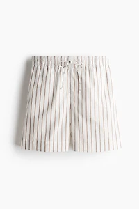 Short en coton avec cordon de serrage