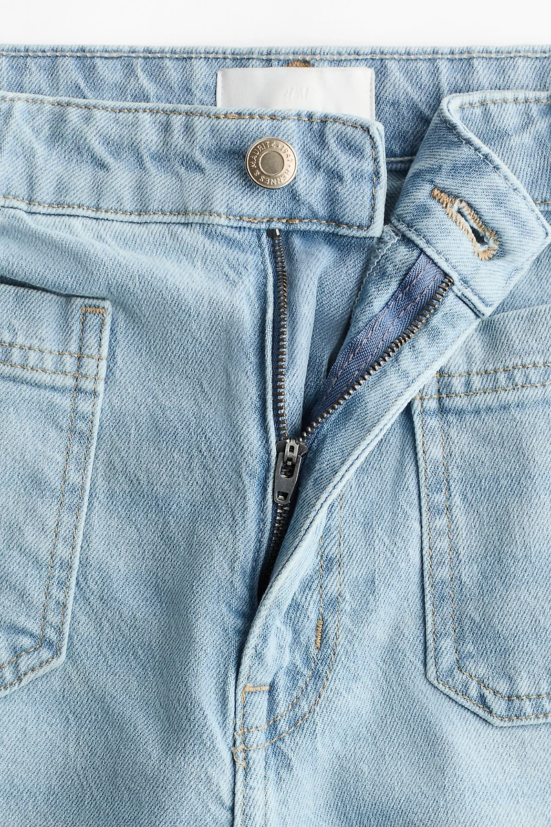 Jean large taille haute