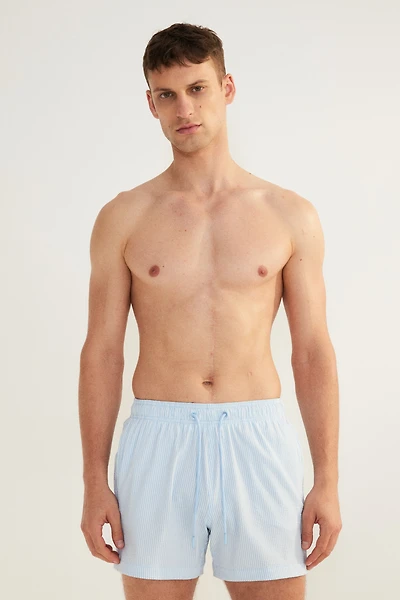 Seersucker Swim Shorts