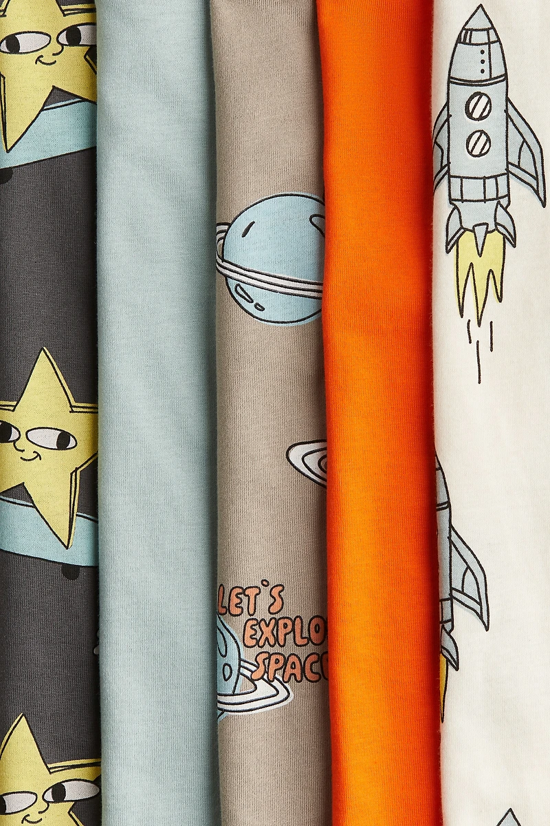 5-pack Long-sleeved T-shirts