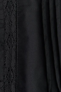 Pintucked Cotton Mini Skirt