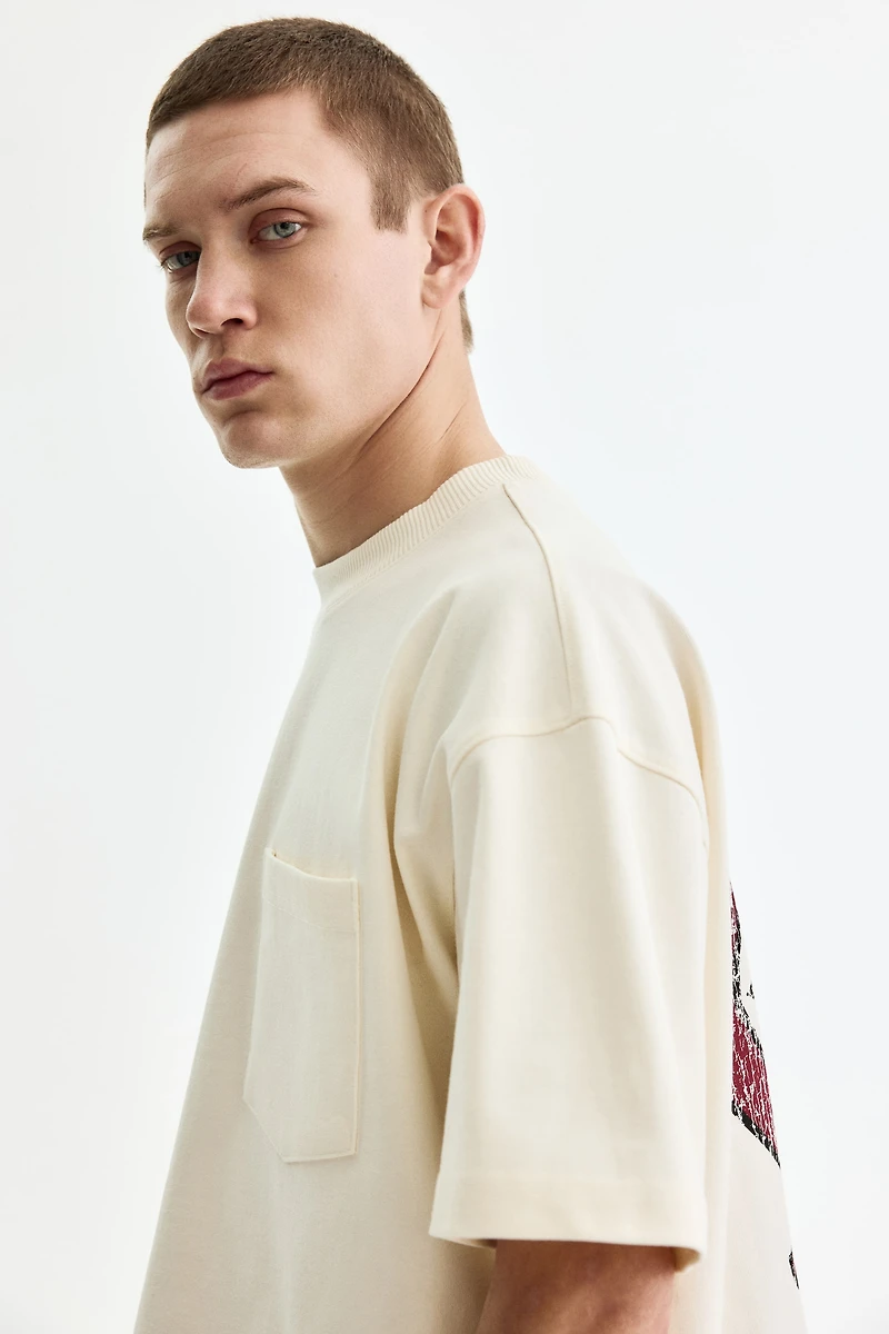 T-shirt imprimé grande taille