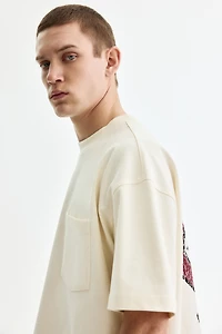 T-shirt imprimé grande taille