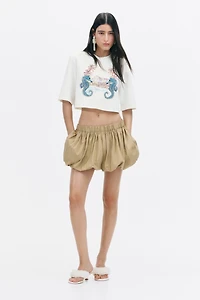 Embellished Cropped T-Shirt