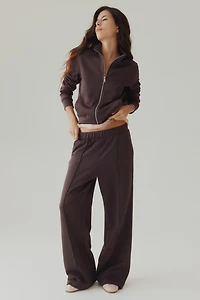 Crease-Front Pull-On Pants