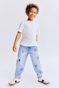 Regular-Fit Printed Jeans